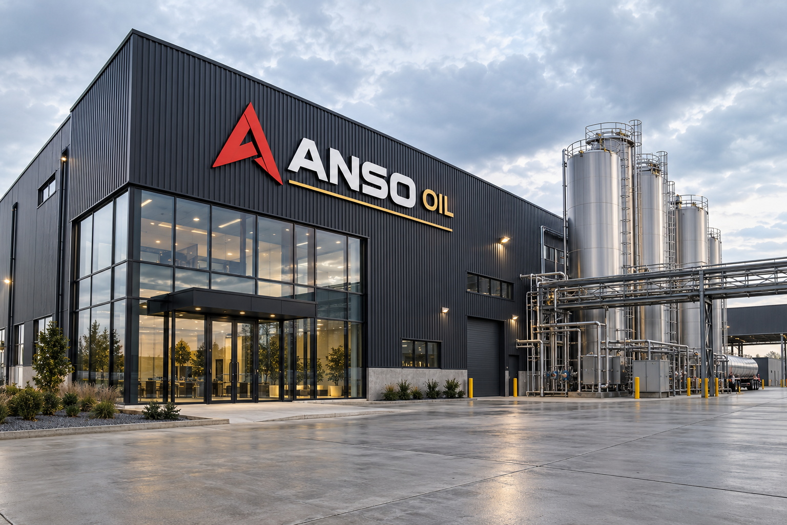 ANSO OIL branded factory architectural concept